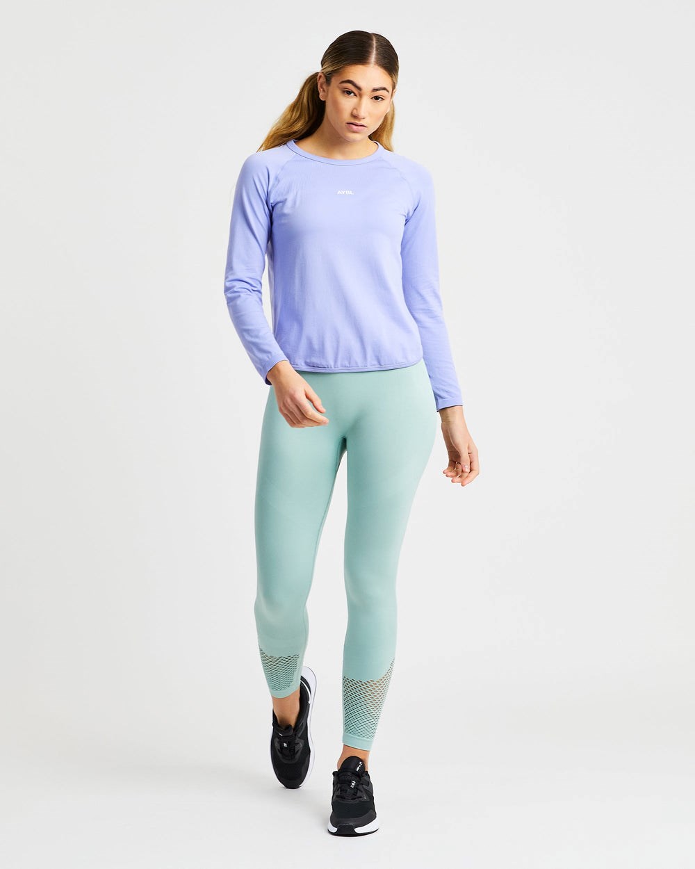 AYBL Reform Seamless Long Sleeve T Shirt Lila | 0496-ZVBFW