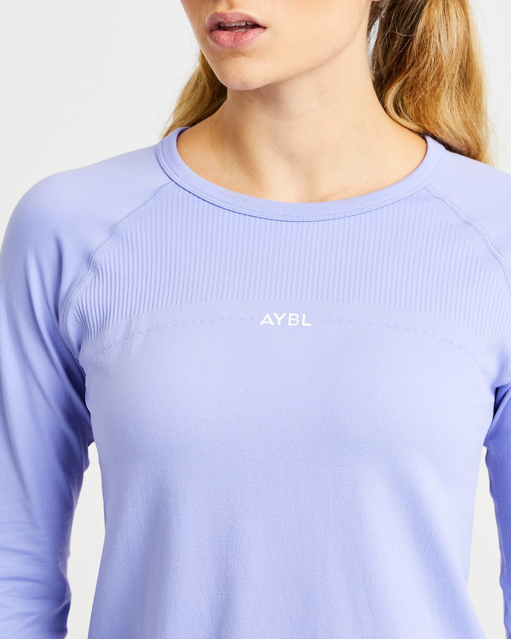 AYBL Reform Seamless Long Sleeve T Shirt Lila | 0496-ZVBFW