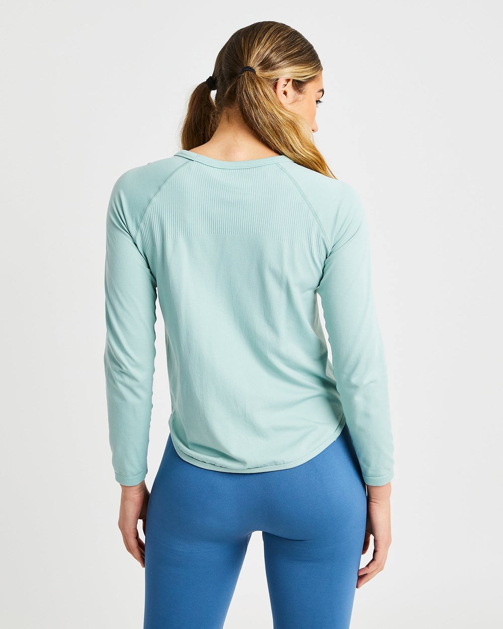 AYBL Reform Seamless Long Sleeve T Shirt Gröna | 0789-GJCMD