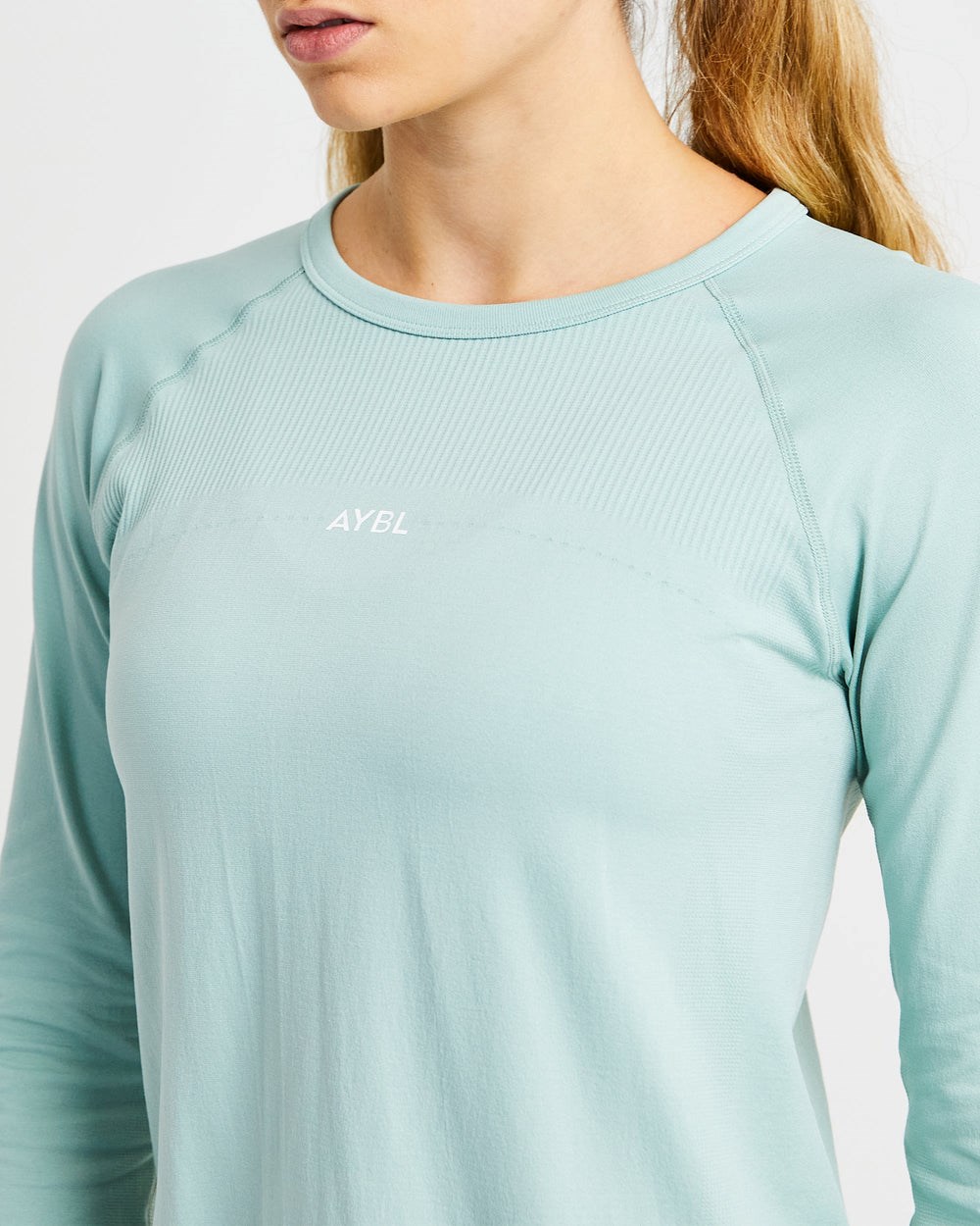 AYBL Reform Seamless Long Sleeve T Shirt Gröna | 0789-GJCMD