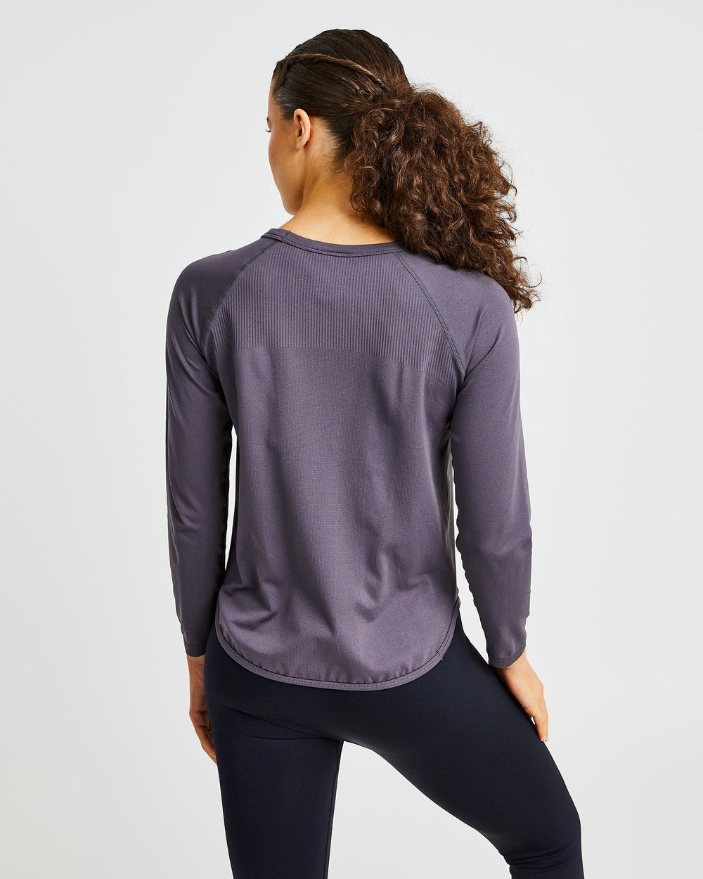 AYBL Reform Seamless Long Sleeve T Shirt Charcoal | 2463-BVWMA