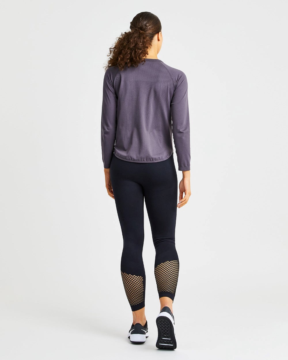 AYBL Reform Seamless Long Sleeve T Shirt Charcoal | 2463-BVWMA