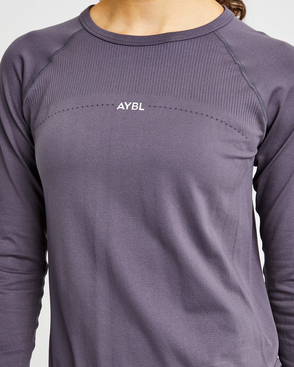 AYBL Reform Seamless Long Sleeve T Shirt Charcoal | 2463-BVWMA