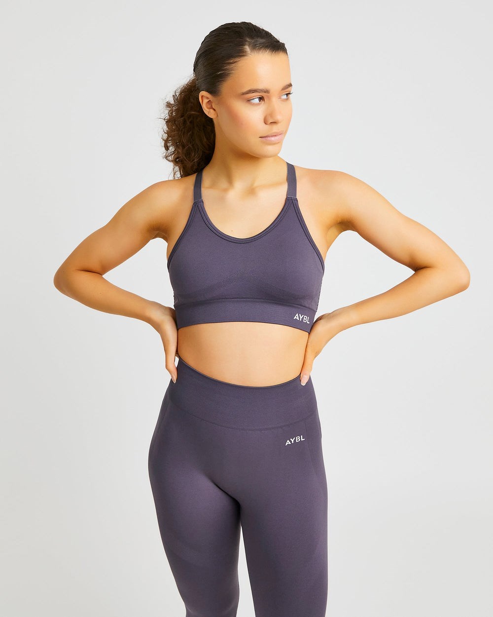 AYBL Reform Seamless Sports Bra Charcoal | 5614-SJXPD