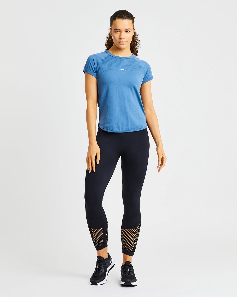 AYBL Reform Seamless T Shirt Blå | 7481-DQPNS