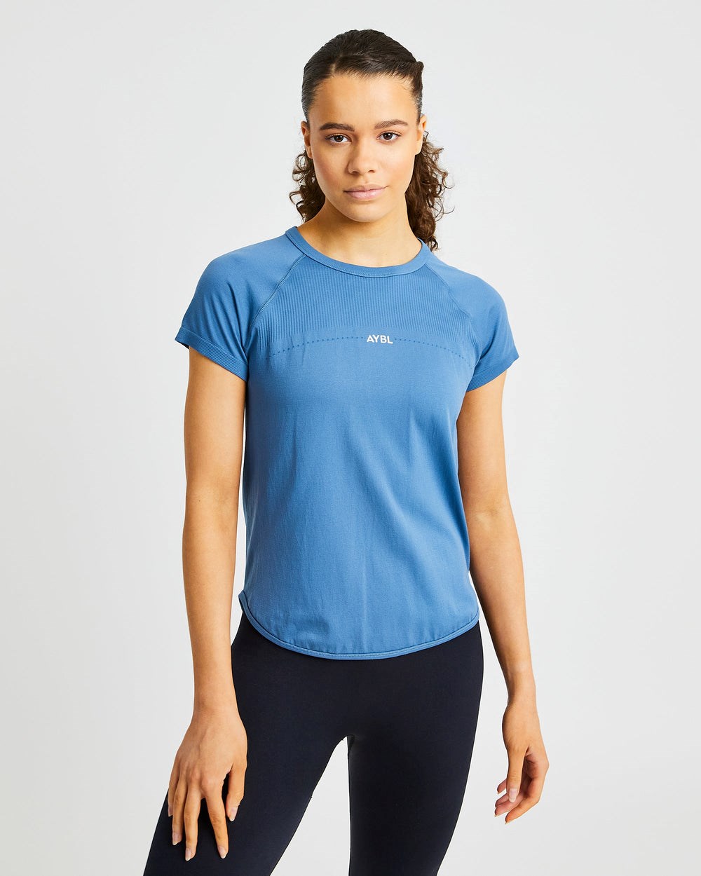 AYBL Reform Seamless T Shirt Blå | 7481-DQPNS