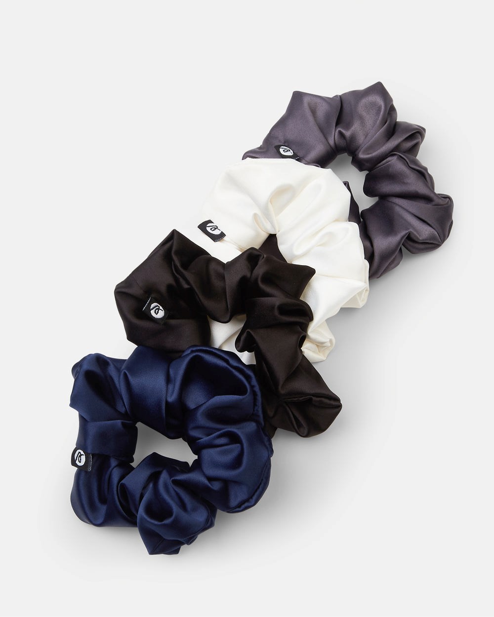 AYBL Scrunchie 4 Pack White/Black/Charcoal/Navy | 4802-YZFVR