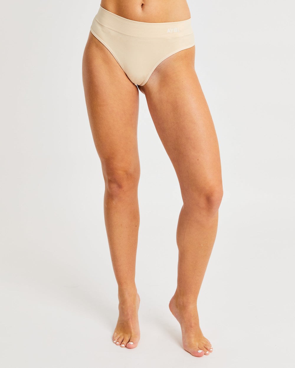 AYBL Seamless High Rise String Nude | 7180-XLRJZ