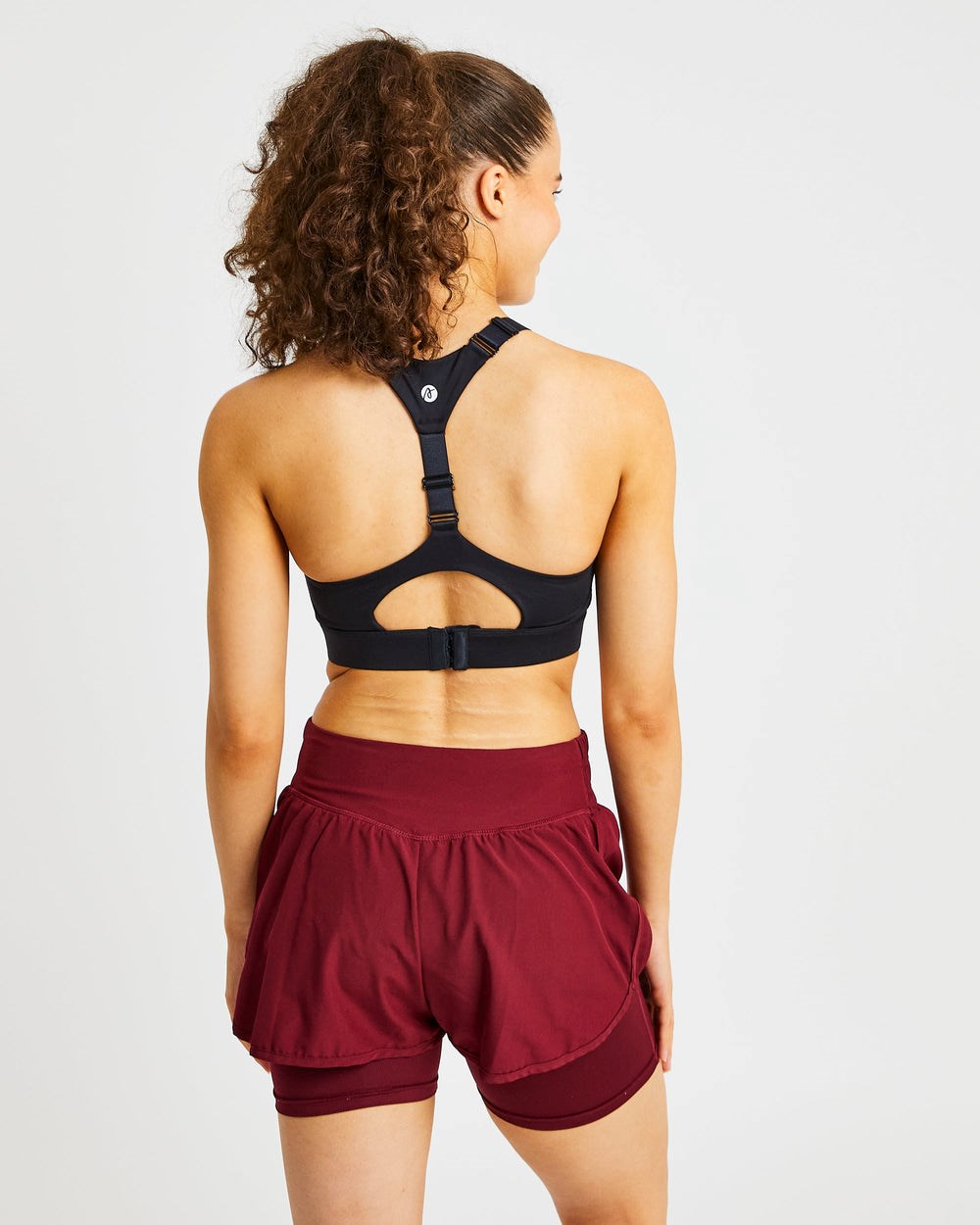 AYBL Sportive Open Back Sports Bra Svarta | 9016-RJIZE