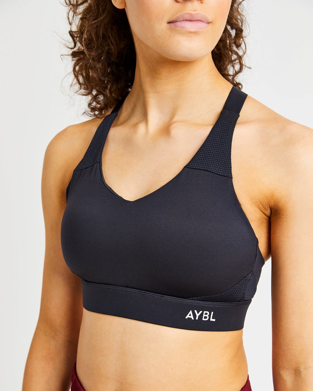 AYBL Sportive Open Back Sports Bra Svarta | 9016-RJIZE