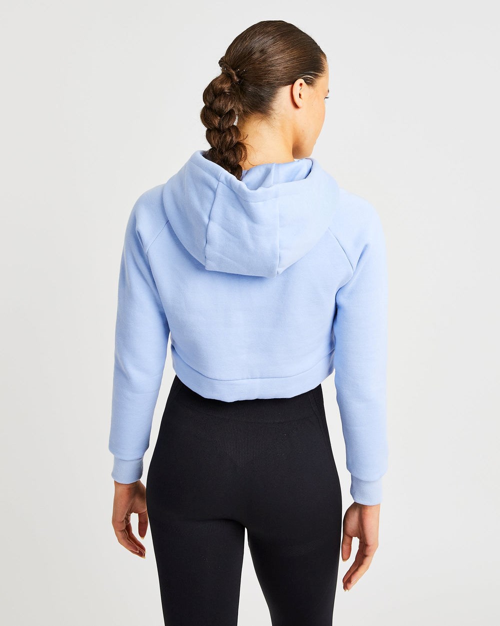 AYBL Staple Crop Hoodie Blå | 3562-AXFBU