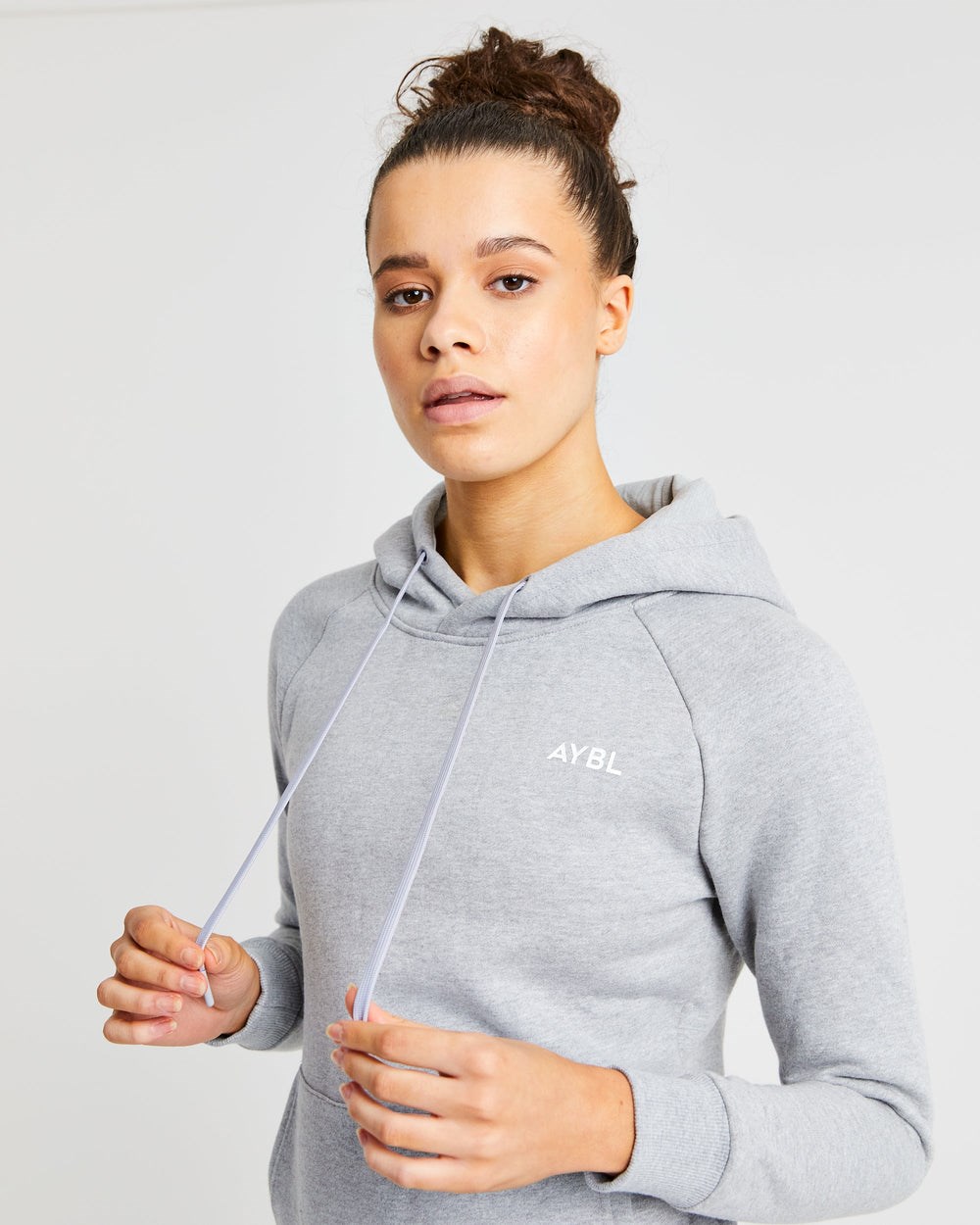 AYBL Staple Hoodie Ljusgrå | 8359-BRWYN