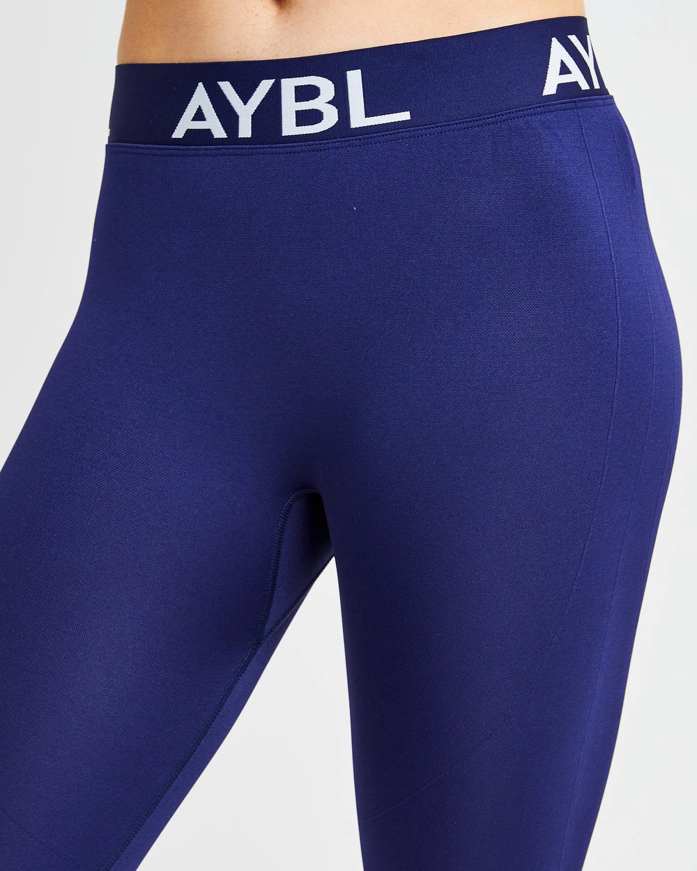 AYBL Staple Seamless Low Rise Leggings Marinblå | 2079-EZDGJ