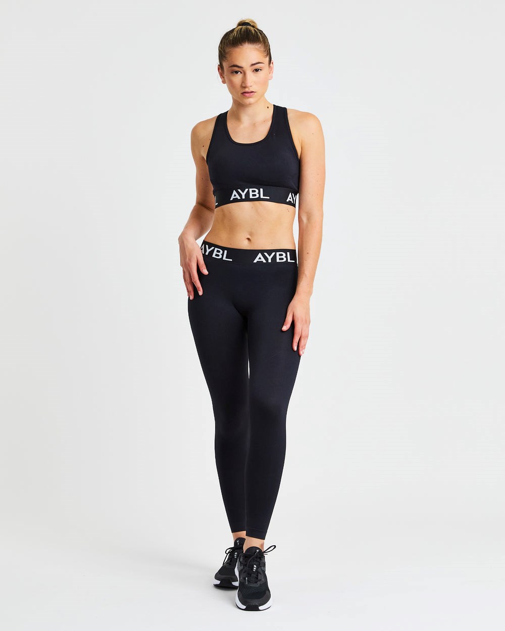 AYBL Staple Seamless Low Rise Leggings Svarta | 2160-DCEWK