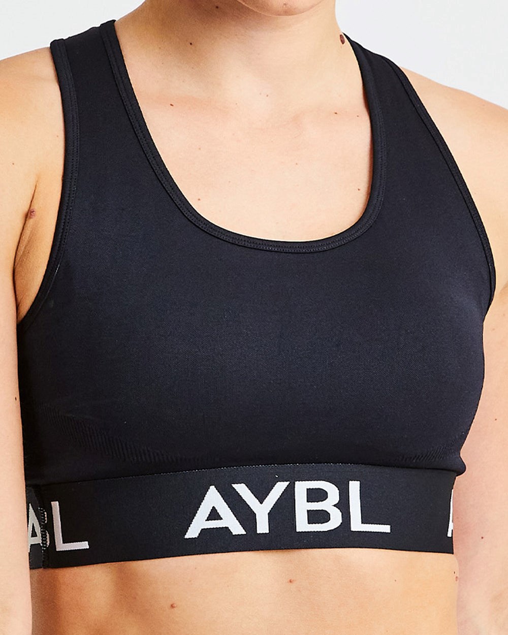 AYBL Staple Seamless Sports Bra Svarta | 6415-GENKJ