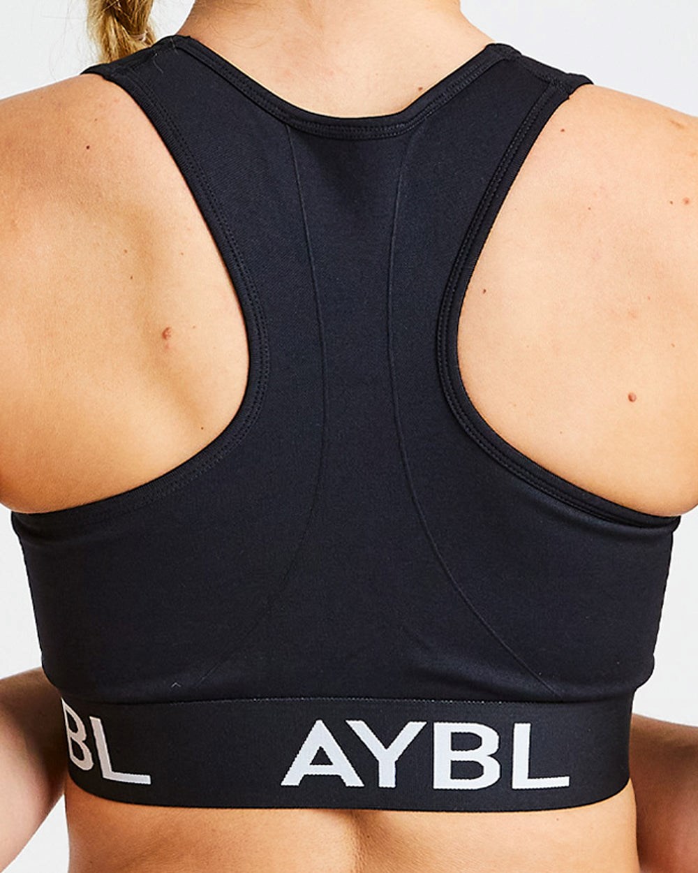 AYBL Staple Seamless Sports Bra Svarta | 6415-GENKJ