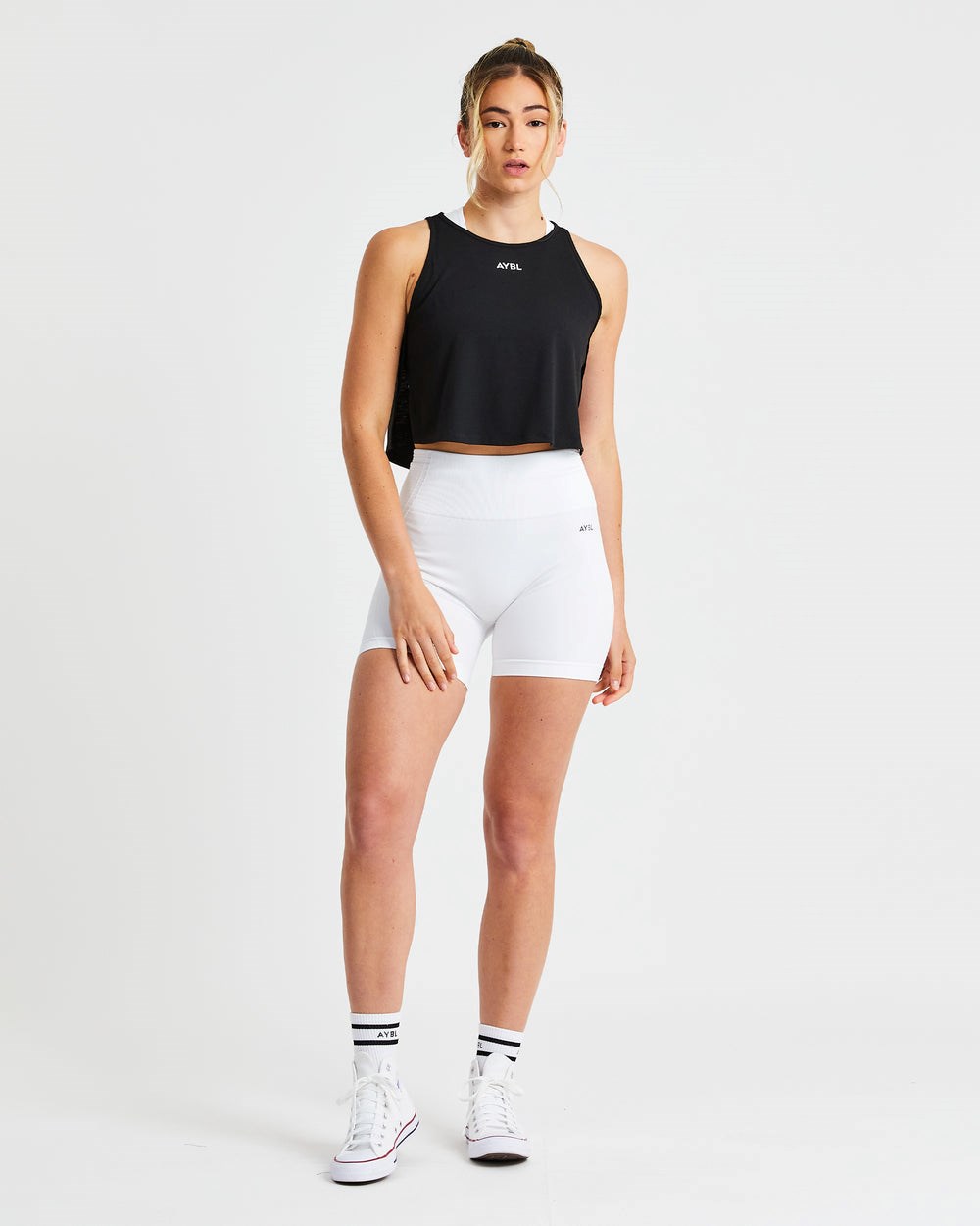 AYBL Strive Crop Vest Svarta | 5168-SQYUI