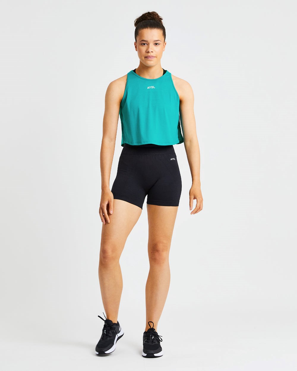 AYBL Strive Crop Vest Turkos | 8126-BDSJQ