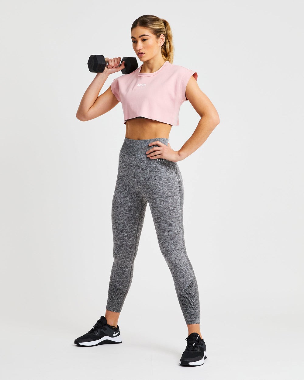 AYBL Tränings Crop Top Rosa | 0413-SBGDP