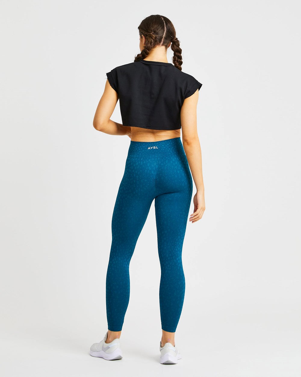 AYBL Tränings Crop Top Svarta | 0158-DKJYL