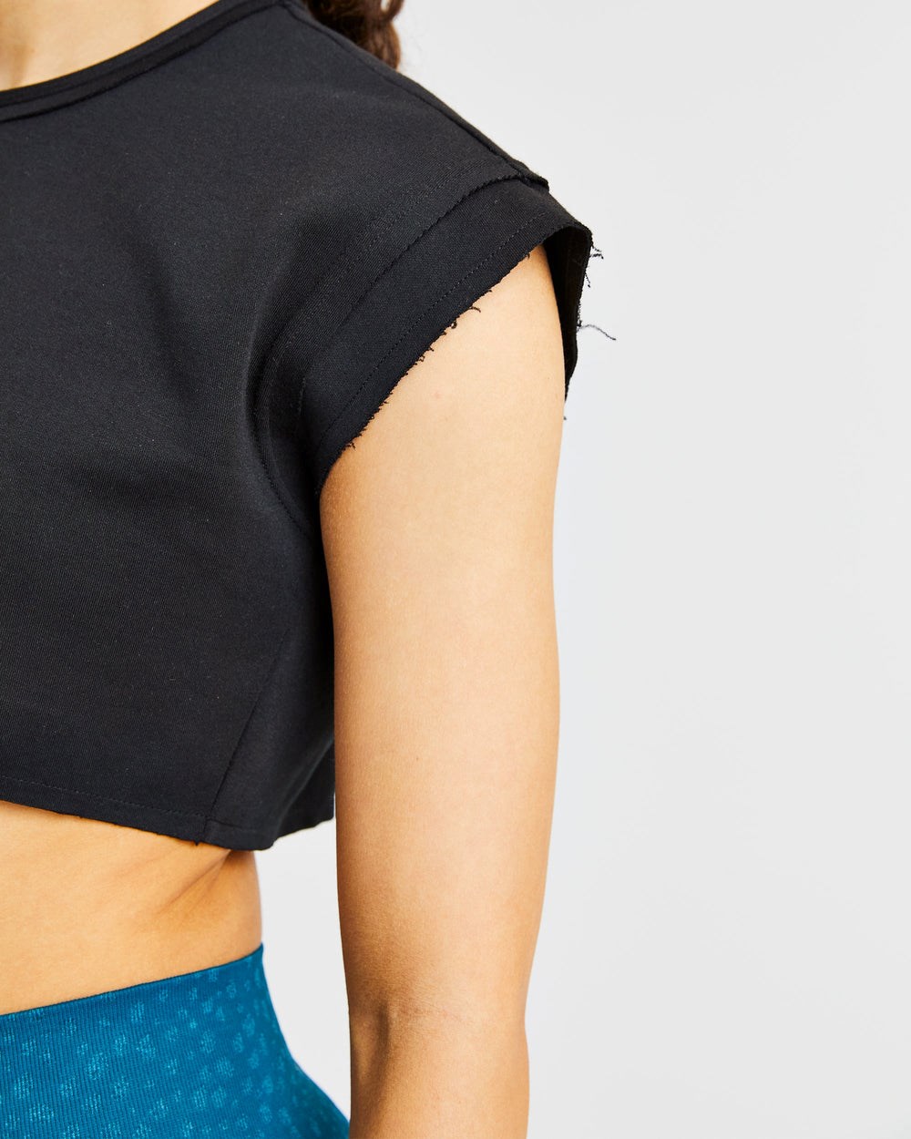 AYBL Tränings Crop Top Svarta | 0158-DKJYL