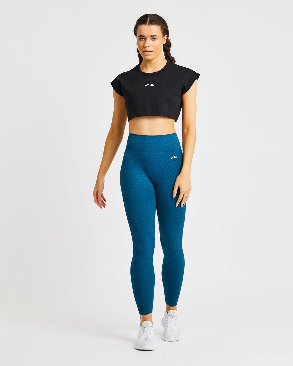 AYBL Tränings Crop Top Svarta | 9025-KBXNL