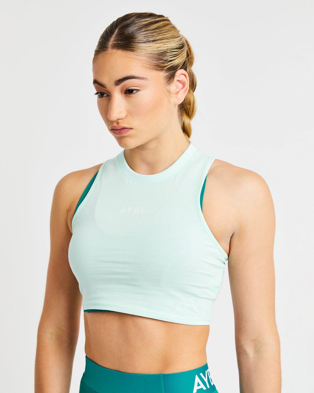 AYBL Tränings Crop Vest Mintgröna Gröna | 9168-MIWPA