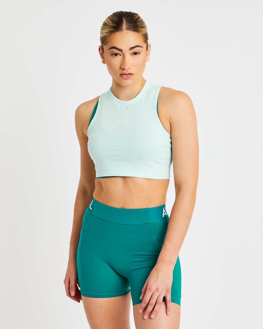 AYBL Tränings Crop Vest Mintgröna Gröna | 9168-MIWPA