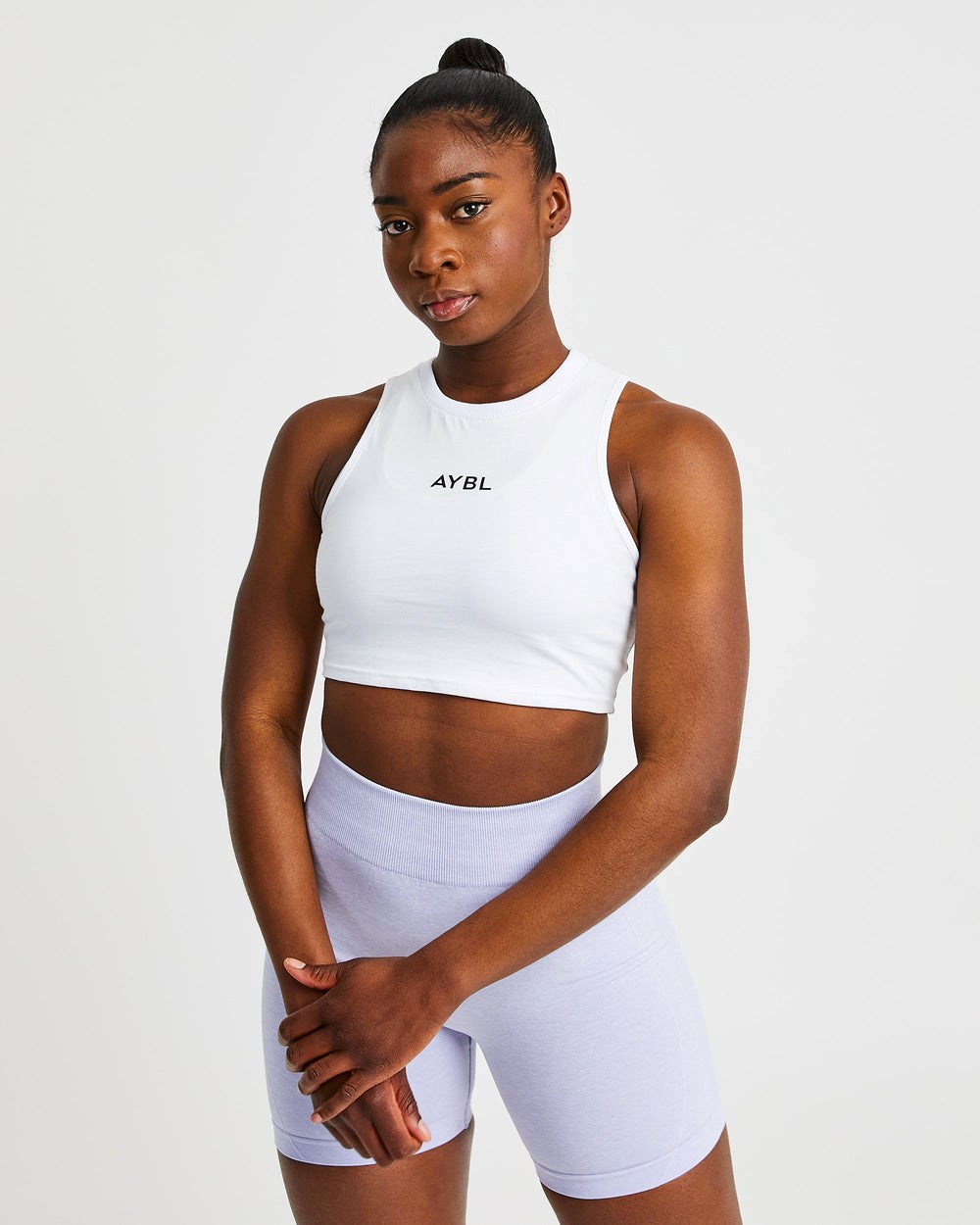 AYBL Tränings Crop Vest Vita | 0314-LEMXU