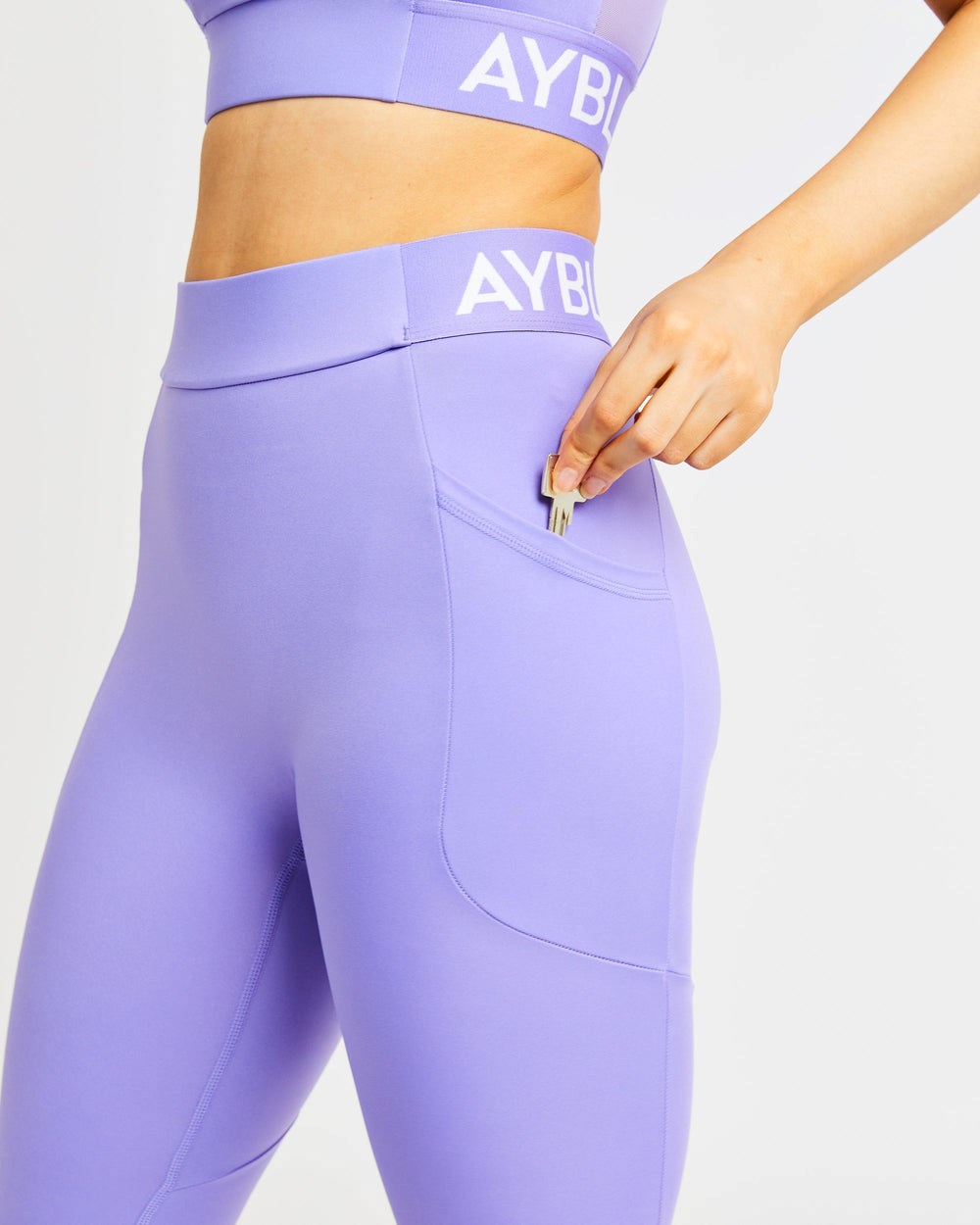 AYBL Tränings Leggings Lila | 3197-ZCAVJ