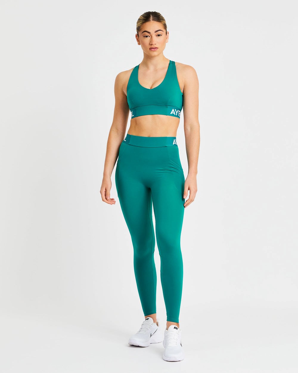 AYBL Tränings Leggings Teal | 1863-ZTMSI