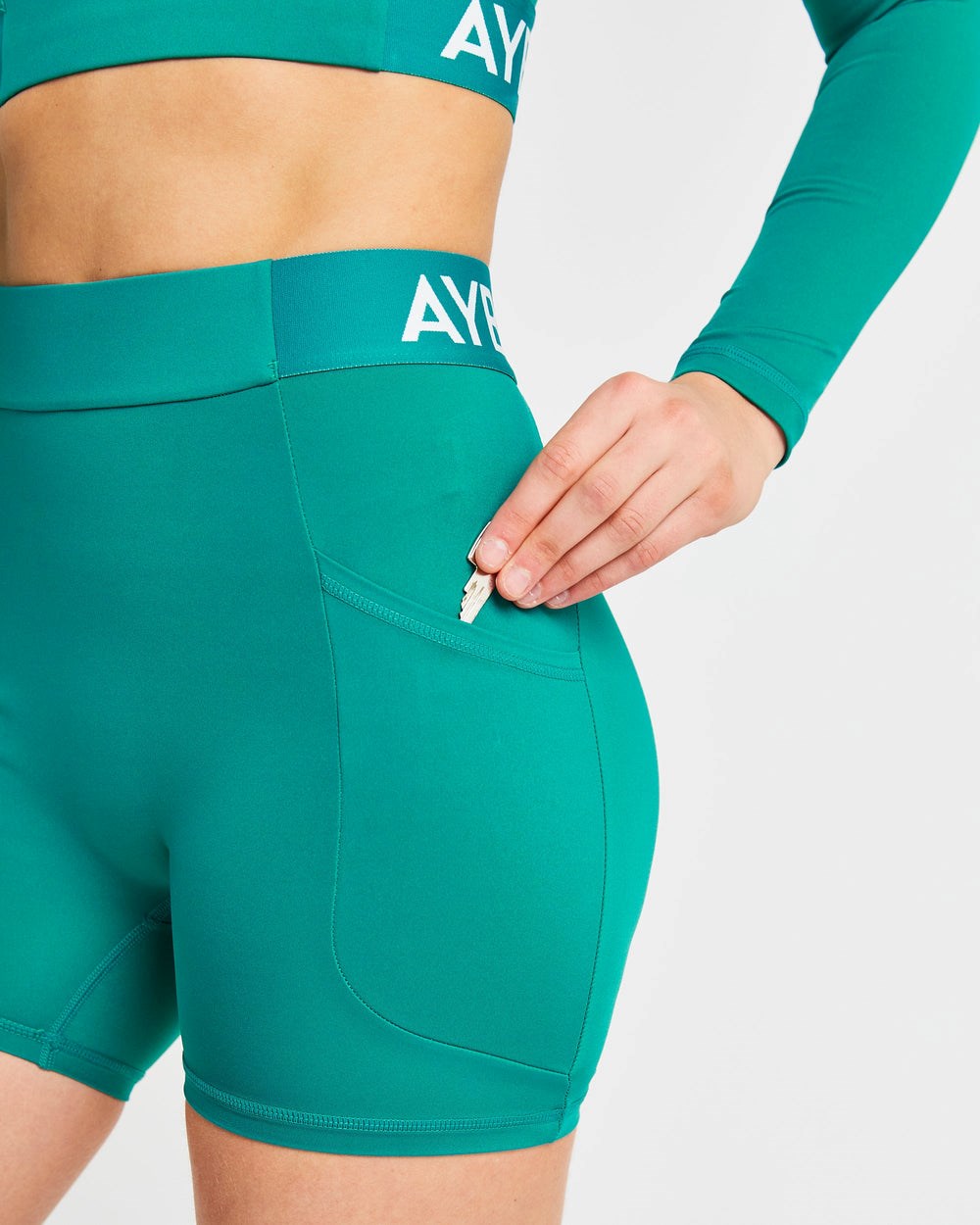 AYBL Tränings Shorts Teal | 1086-HTOFD