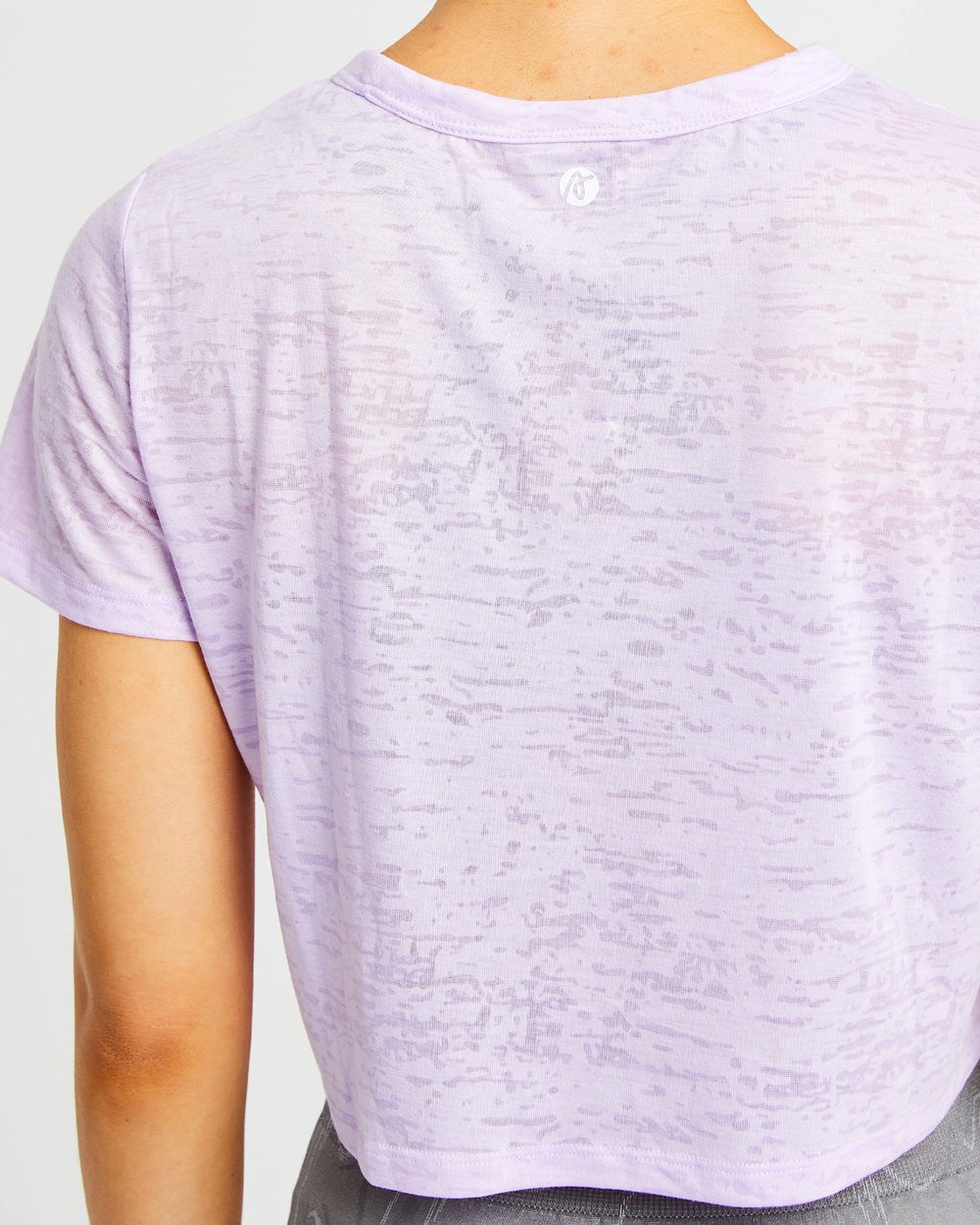 AYBL Velocity Crop T Shirt Lilac | 3184-EZALB