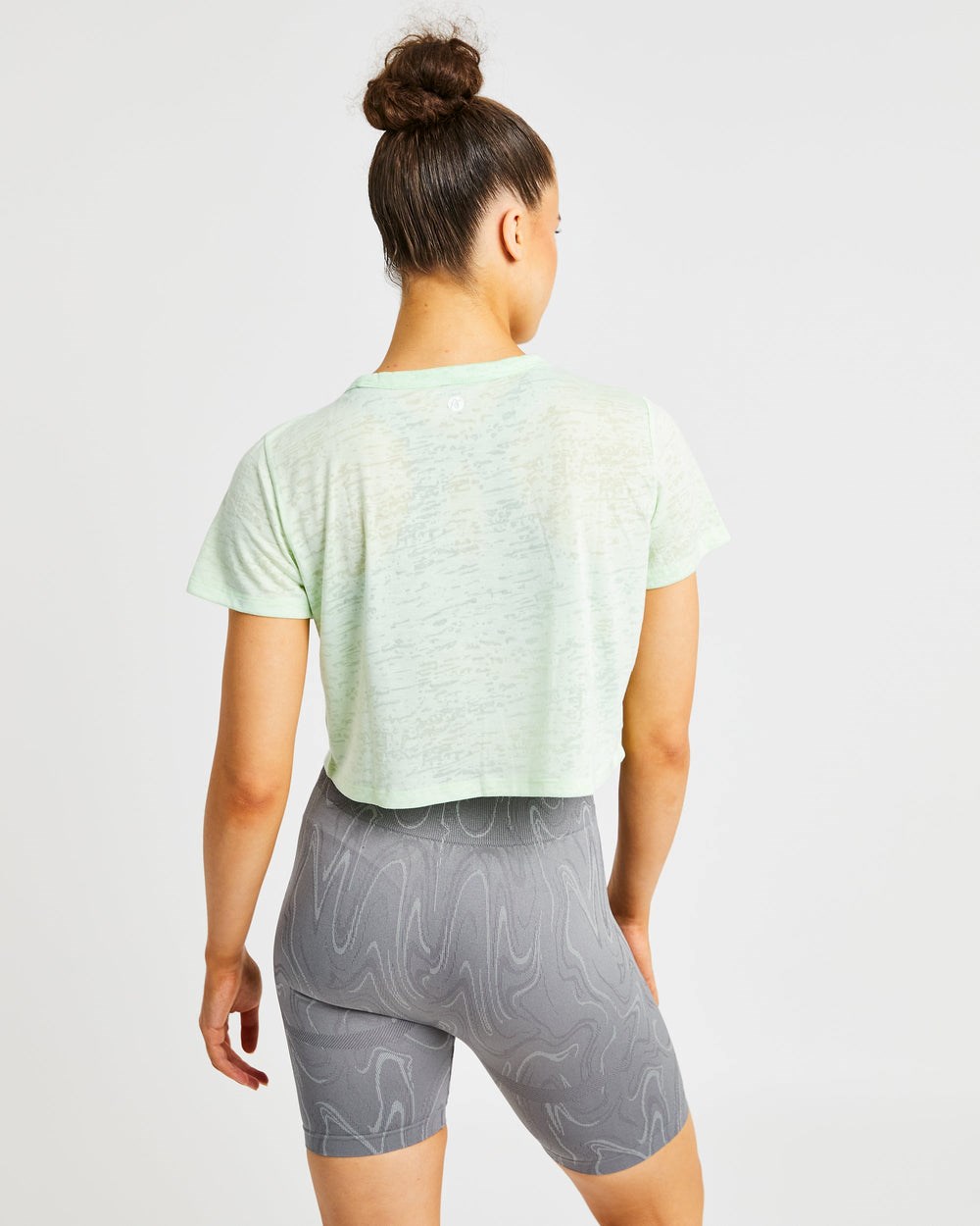 AYBL Velocity Crop T Shirt Mintgröna | 2874-DTGJF