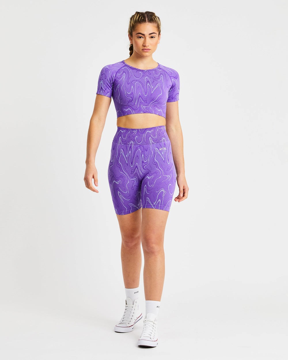 AYBL Velocity Seamless Crop Top Lila | 1835-VAUEZ