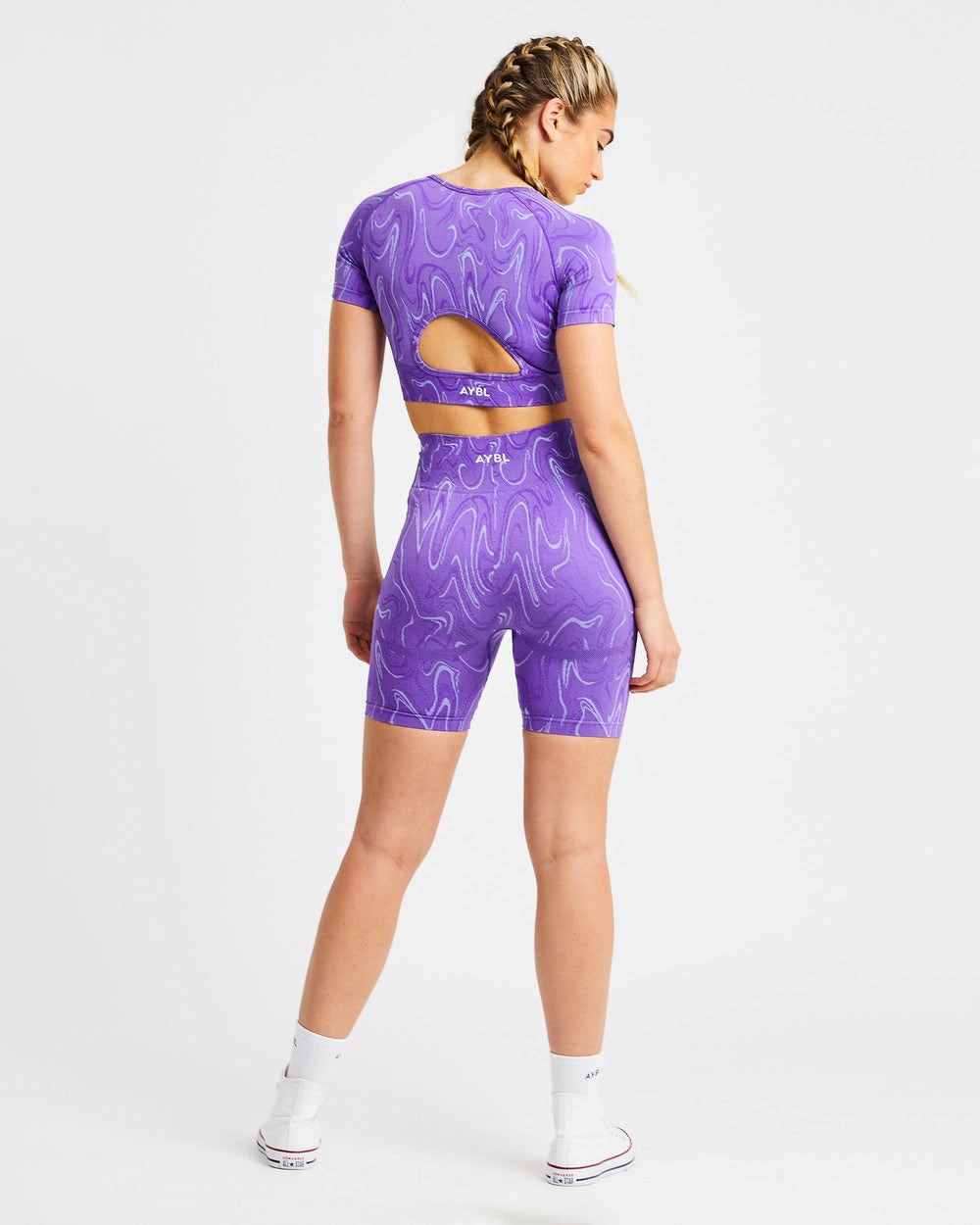 AYBL Velocity Seamless Crop Top Lila | 1835-VAUEZ