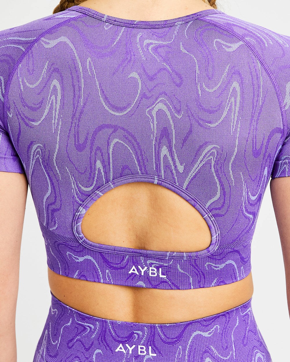 AYBL Velocity Seamless Crop Top Lila | 1835-VAUEZ