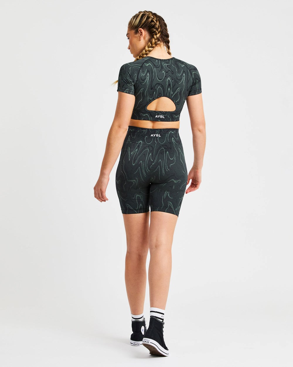 AYBL Velocity Seamless Crop Top Svarta | 1675-ABGPC