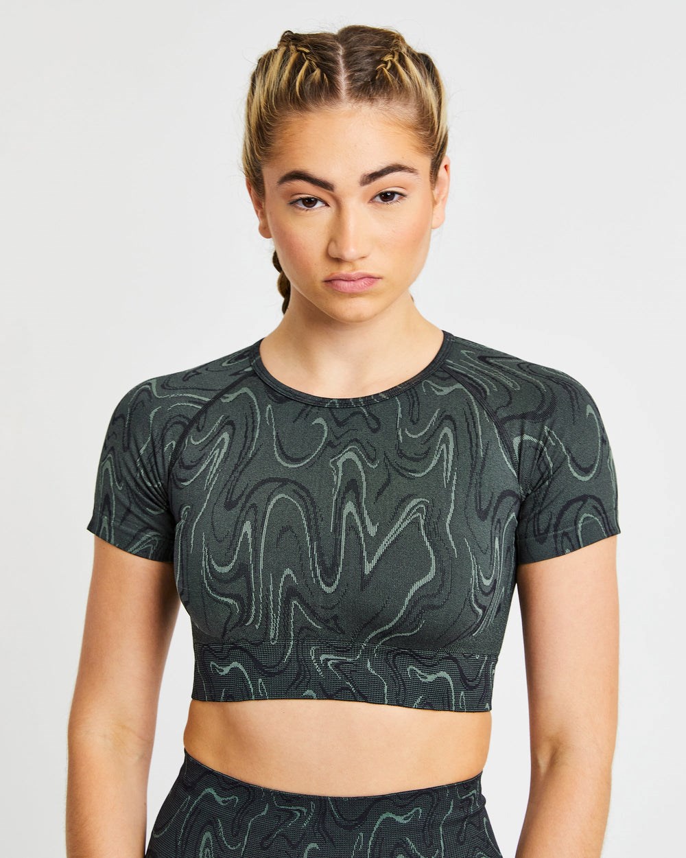 AYBL Velocity Seamless Crop Top Svarta | 1675-ABGPC