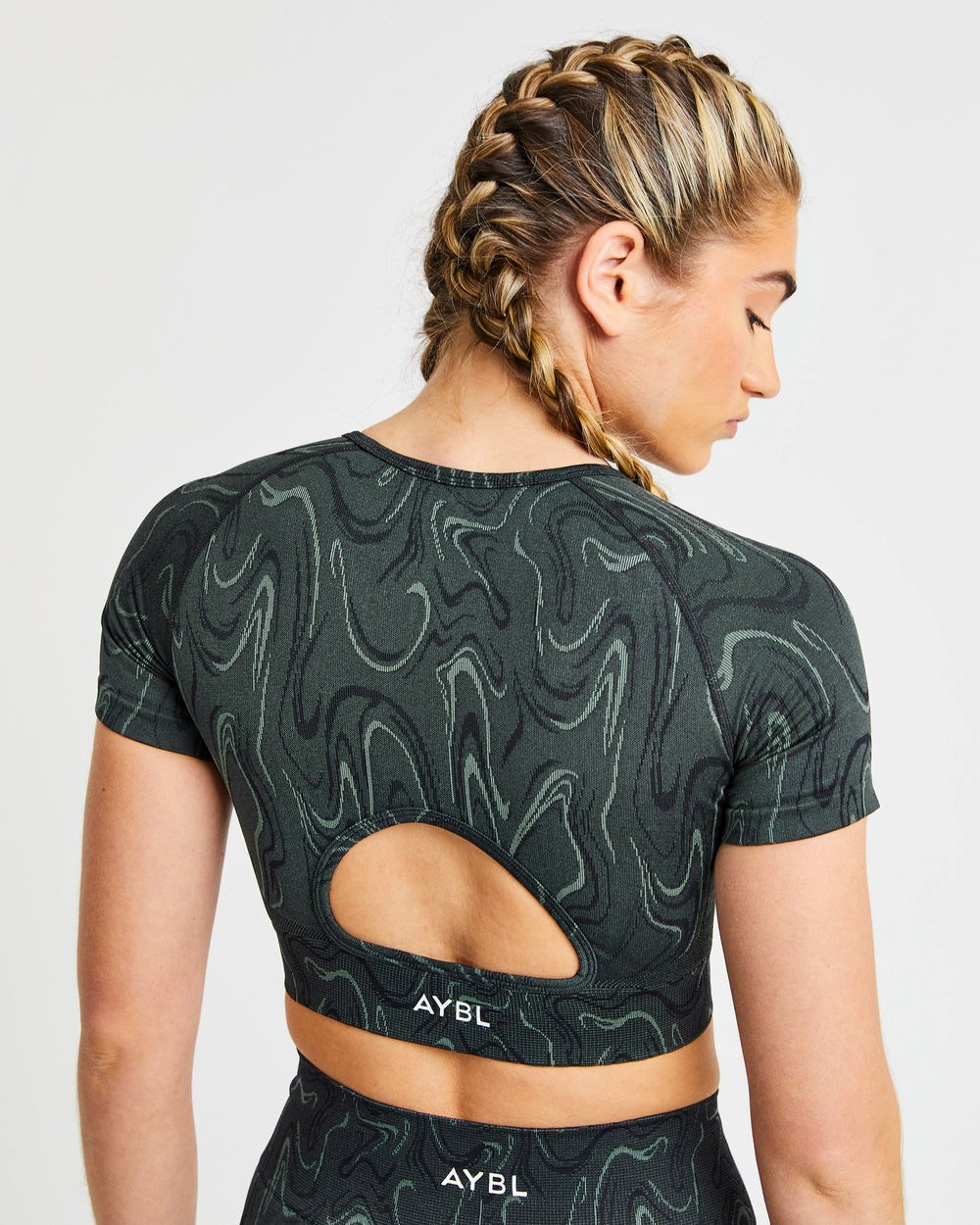 AYBL Velocity Seamless Crop Top Svarta | 1675-ABGPC