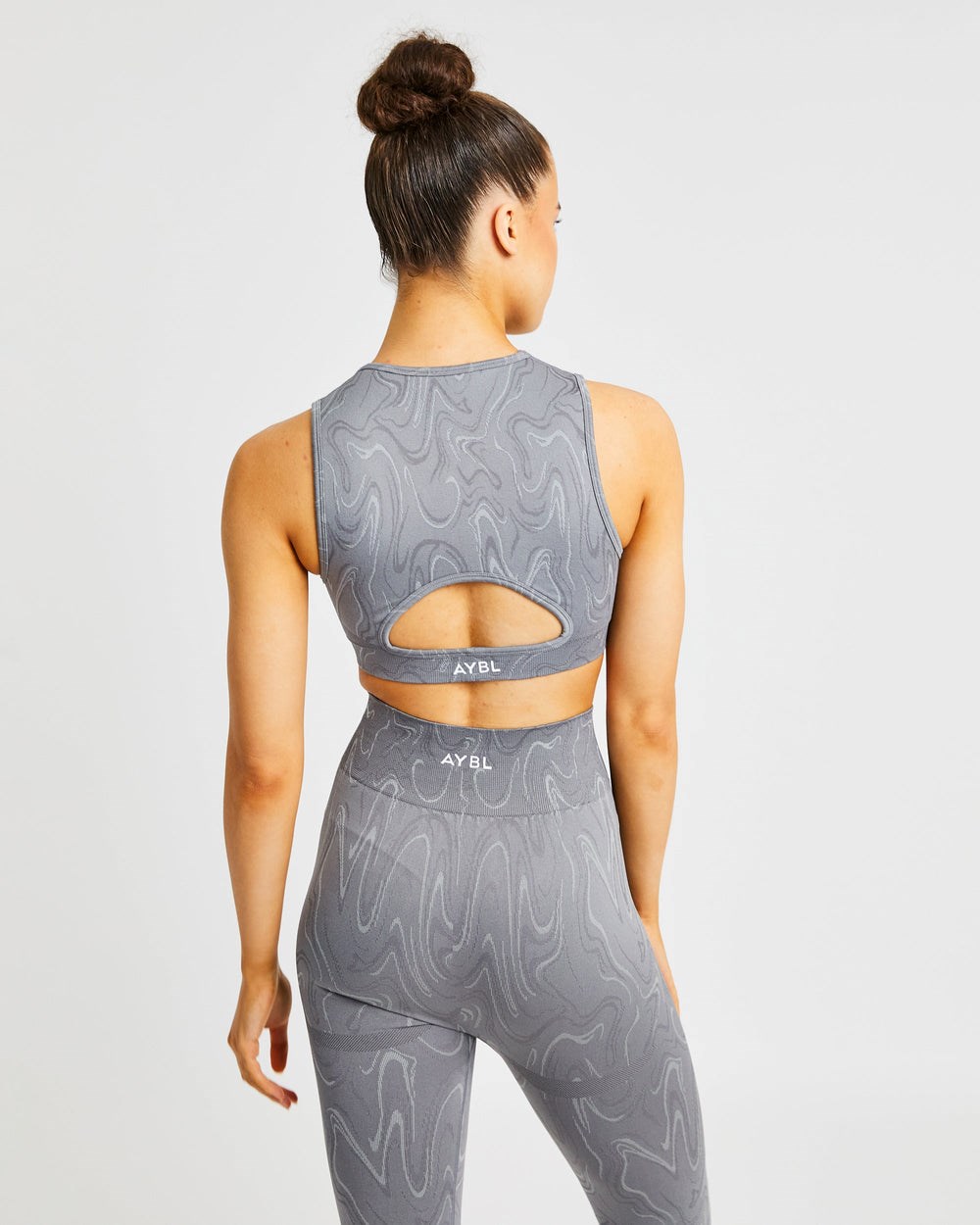 AYBL Velocity Seamless Crop Vest Grå | 3701-LBUPX