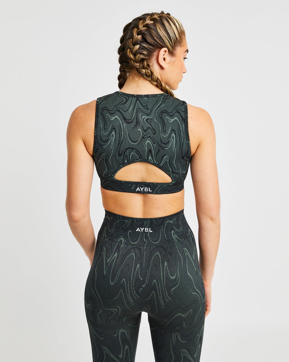 AYBL Velocity Seamless Crop Vest Svarta | 0527-RCOGD