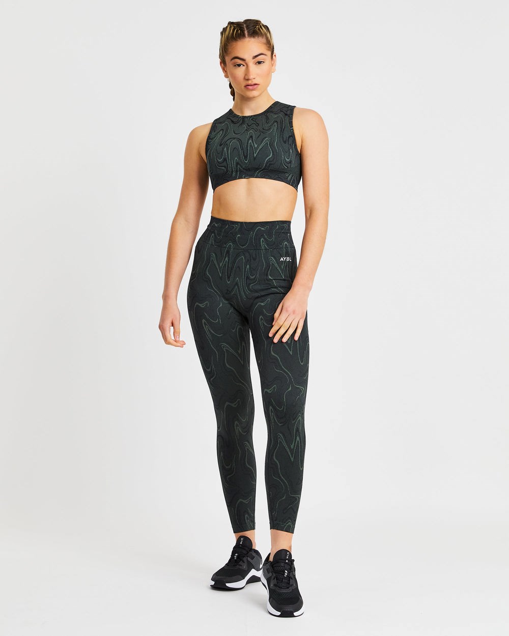 AYBL Velocity Seamless Crop Vest Svarta | 0527-RCOGD