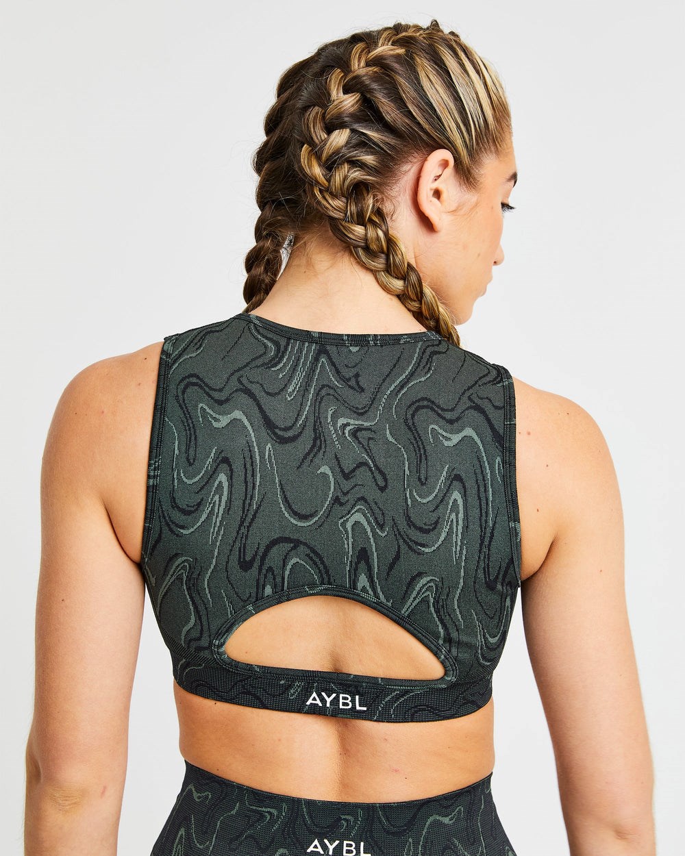 AYBL Velocity Seamless Crop Vest Svarta | 3478-LNZKV