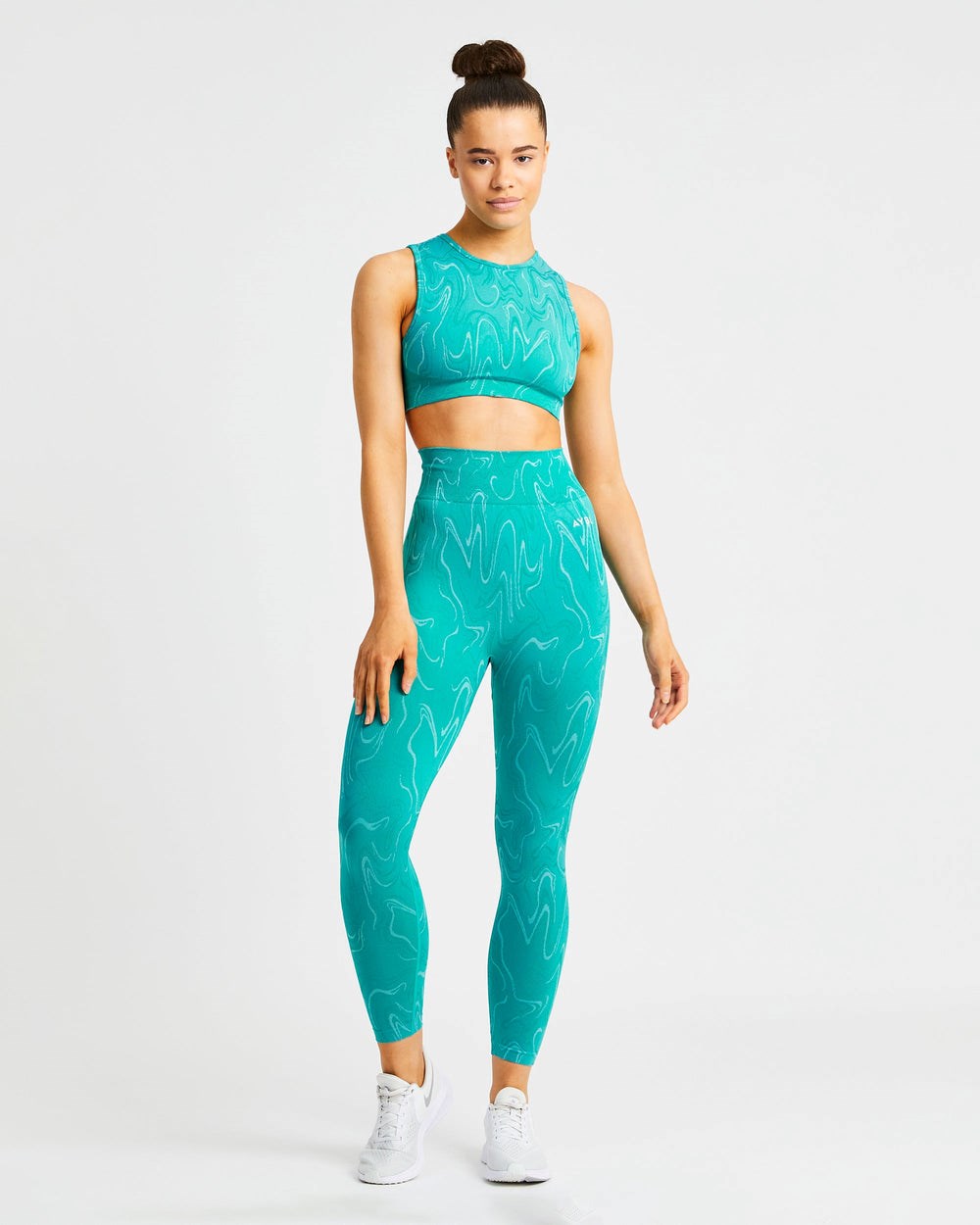 AYBL Velocity Seamless Crop Vest Turkos | 2890-XZYNU