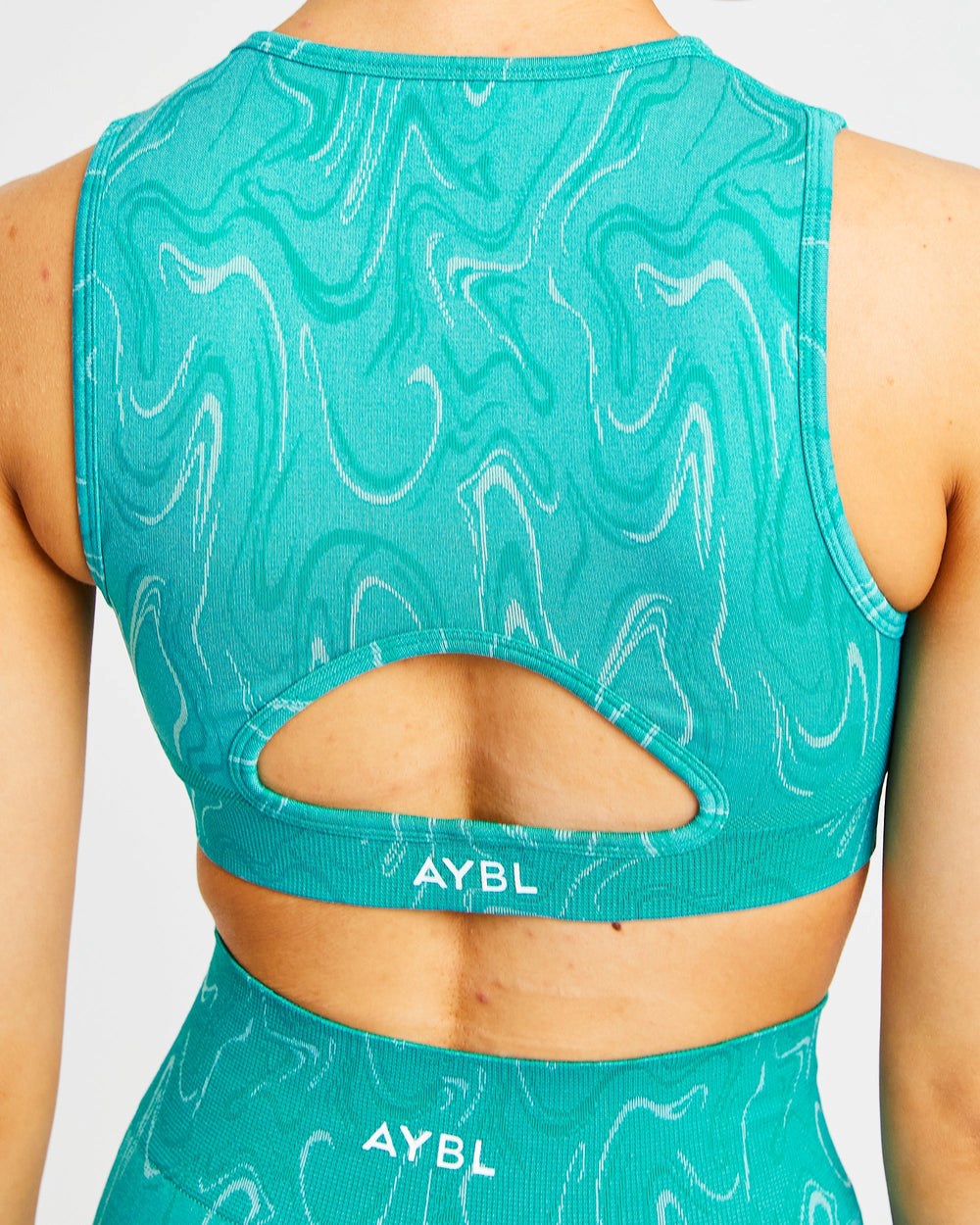 AYBL Velocity Seamless Crop Vest Turkos | 2890-XZYNU