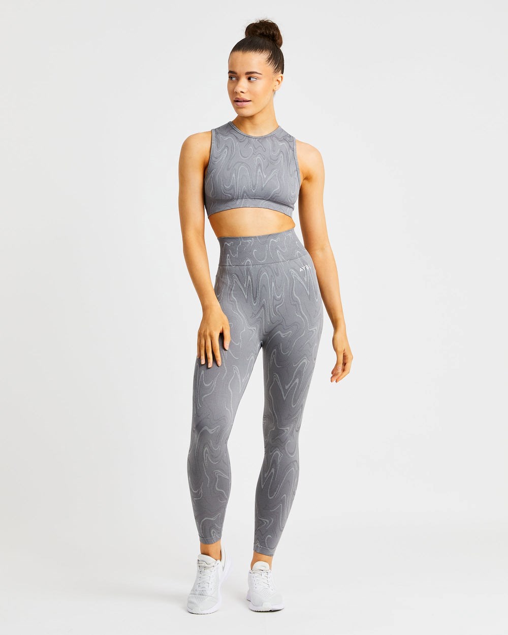 AYBL Velocity Seamless Leggings Grå | 1079-ZAJYS