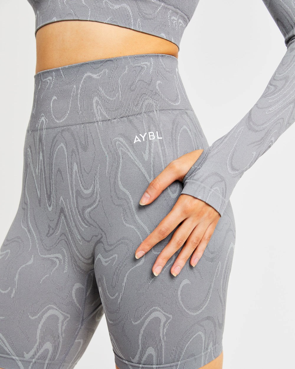 AYBL Velocity Seamless Shorts Grå | 7218-RLPON