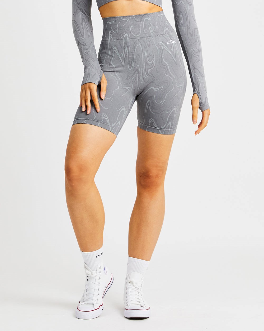 AYBL Velocity Seamless Shorts Grå | 7218-RLPON