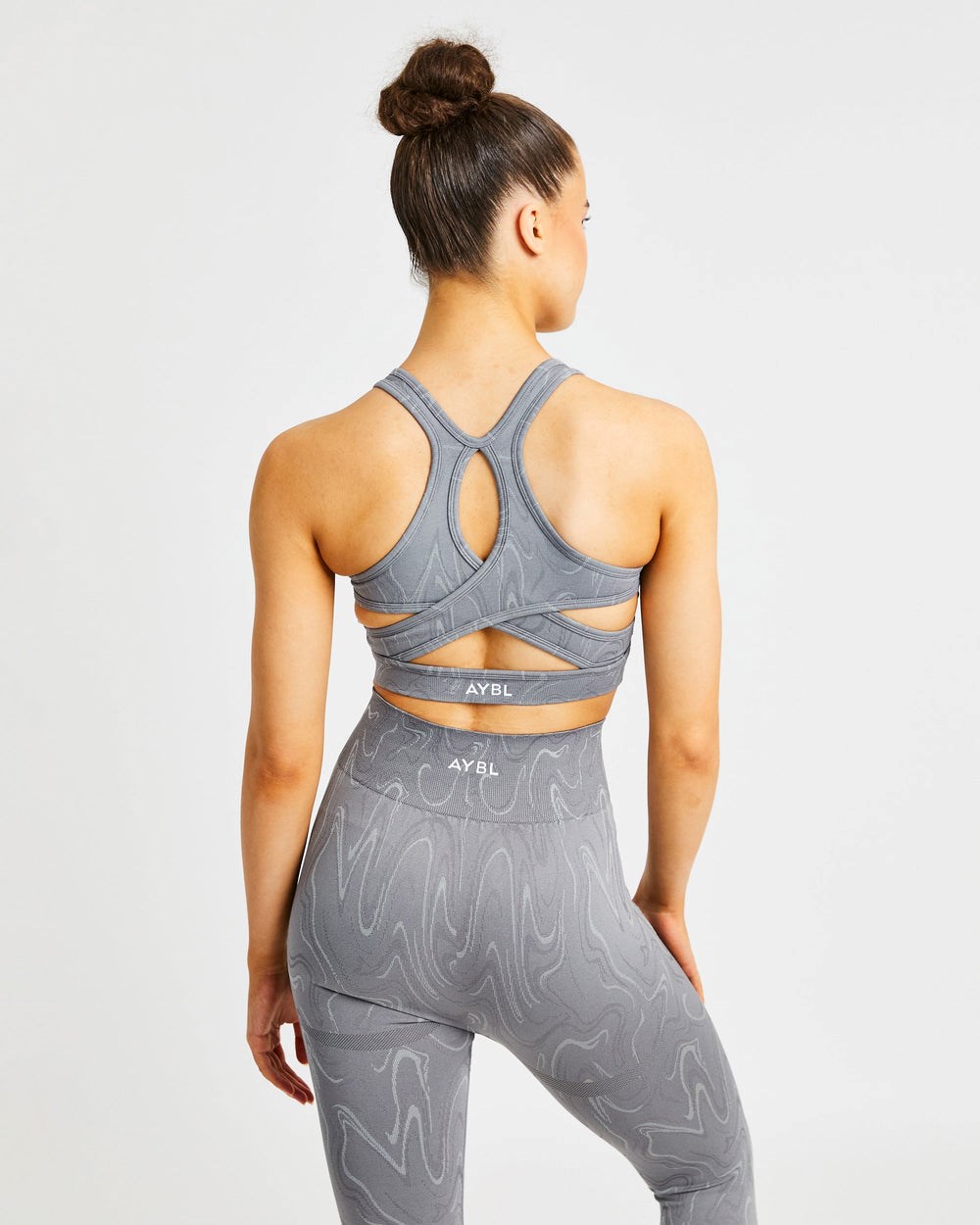 AYBL Velocity Seamless Sports Bra Grå | 3594-NRHFE